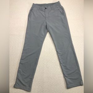 Under Armour Golf Pants Stretch Waistband Flat Front Size 32x32 Gray